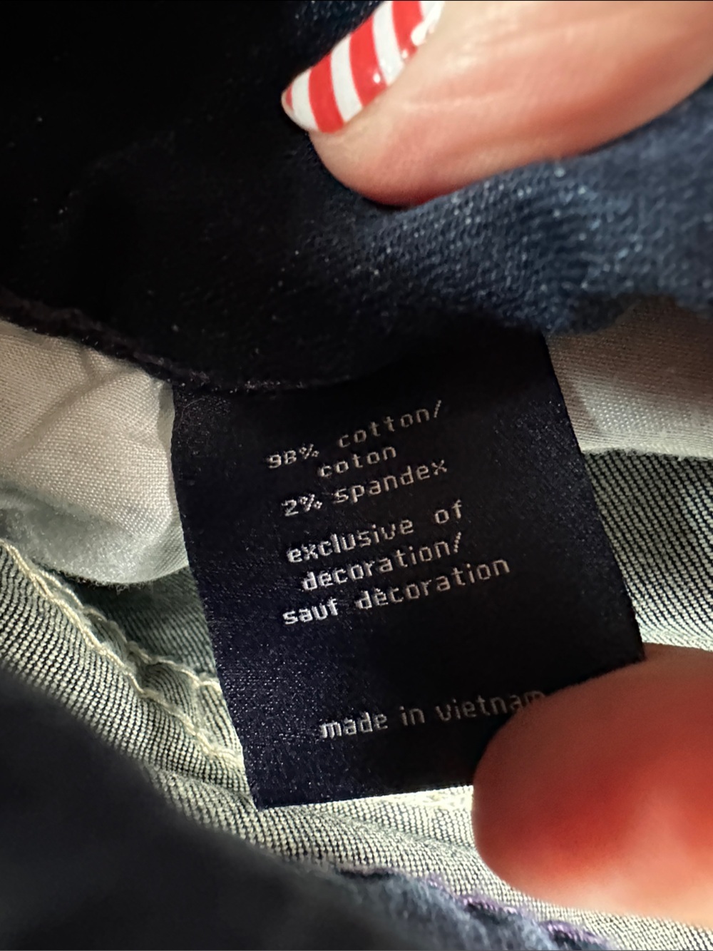 Vigoss Heritage Fit Faded Blue Capri Jeans Size 20 Plus Whisker Thick Stitch - Picture 5 of 13